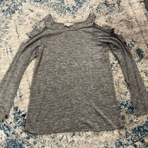 Cold shoulder sweater